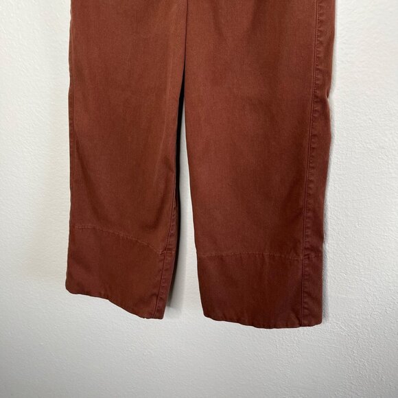 Spanx Womens Brown Stretch Twill Cropped Wide-Leg Pants XS 20989q - Picture 6 of 14
